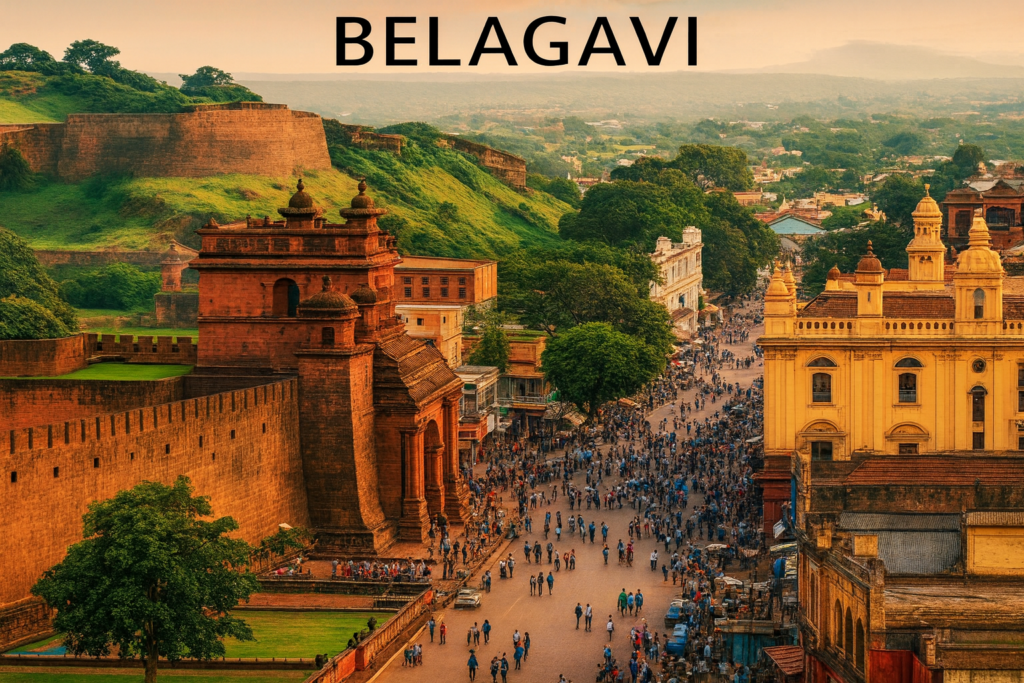 golden hour over belagavi's streets